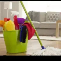 خانمی برای انجام امور منزل