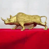 مجسمه برنز کرگدن سایز بزرگ برنزی