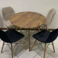 میز و صندلی غذاخوری پارچه ای الماس ست۴نفره کدpz230|میز و صندلی غذاخوری|یزد, |دیوار