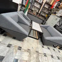 نیم ست چهار نفره اداری مبلمان مدرن و فلزی