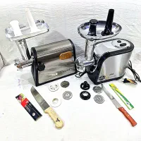 چرخ گوشت گیربکسی استیل