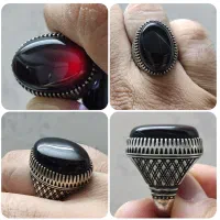 انگشتر سنگ اصل ( نقره روس)