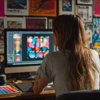 طراحی گرافیکی شیک و خاص بنر لوگو کاتالوگ کارت لیبل