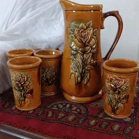 پارچ و لیوان سفالی