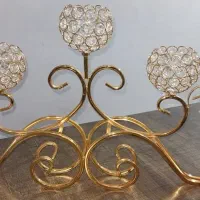 جاشمعی کریستالی ۵شعله ی بزرگ