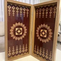 تخته نرد و شطرنج MDF همراه مهره، تاس و کاور|اسباببازی|تهران, جمالزاده|دیوار