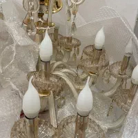 لوستر با کاسه های کریستال اصل