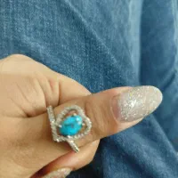 انگشتر فیروزه رکاب نقره