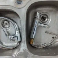 سینک و دو عدد شیر اب اهرمی|مصالح و تجهیزات ساختمان|مشهد, کوشش|دیوار