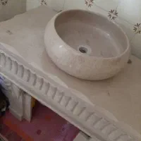 روشویی سنگی دوپایه|لوازم سرویس بهداشتی|ماهان, |دیوار