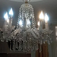 یک عدد لوستر کریستال 12شاخه اصل چک سالم|لوستر و چراغ آویز|تهران, تهرانسر شرقی|دیوار