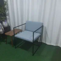 صندلی مبلی مینیمال سایز بزرگ. رنگ کوره ای