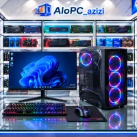 الو پی‌سی عزیزی کیس غول رم48 گرافیک RX580