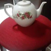 قوری گل سرخی ایرانی قدیمی سایز بزرگ