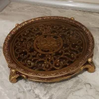 سینی دکوراتیو پایه دار|صنایع دستی و سایر لوازم تزئینی|تهران, کرمان|دیوار