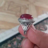 انگشتر یاقوت رکاب هزار چنگ برگ وبید طرح استاد حافظ