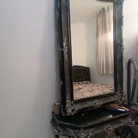 آینه شمعدان چوبی