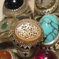 انگشتر. خط حیدر.  فیروزه. شجر|جواهرات|نیشابور, شهرآرا|دیوار