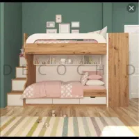 تخت دوطبقه کمد دار