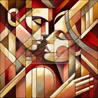 تابلو نقاشی کوبیسم مدرن
