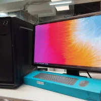 کیس نسل ۸ با مانیتور ۲۴ اینچ و ماوس و کیبورد