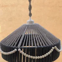 لوستر مکرومه|لوستر و چراغ آویز|هشتگرد, شهرک بعثت|دیوار