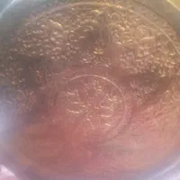 سینی گرد مسی برنجی قدیمی|کلکسیون اشیاء عتیقه|رفسنجان, |دیوار