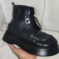 بوت مشکی دخترانه سایز ۳۹ تک رنگ