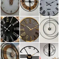 تولیدی ساعت دیواری فلزی مدل الینامدرن نوجهیزیه شیک