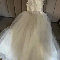 لباس عروس دخترونه۶تا۸سال( سایز ۷)