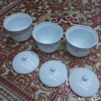 سه عدد قندان خارجی|ظروف سرو و پذیرایی|اصفهان, ارغوانیه|دیوار