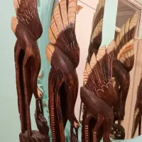 ۳عدد لک لک چوبی نوستالژی کاردست تایلندی