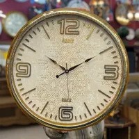 ساعت دیواری قطر۵۰ طلایی کادو هدیه جهیزیه دکور دفتر