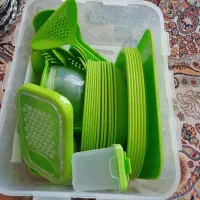 سرویس ظرف پلاستیکی مسافرتی ،کاملا نو