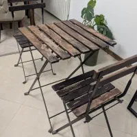 ست میز و صندلی چوبی تراس|میز و صندلی غذاخوری|مشهد, آبکوه|دیوار