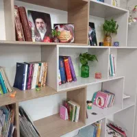کتابخانه MDF ( ۲ تکه و مدل پازلی با طول متغیر )|کتابخانه، شلف، قفسههای دیواری|تهران, نیکنام|دیوار