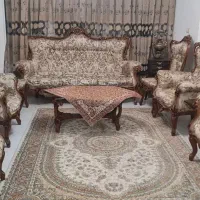 مبل استیل ۹ نفره و میز ناهار خوری ست ۸ نفره|مبلمان خانگی و میز عسلی|تهران, نارمک جنوبی|دیوار