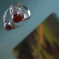 انگشتر عقیق سرخ یمن حکاکی شده رکاب نقره ۹۲۵|جواهرات|رشت, تازه آباد|دیوار