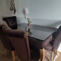 میز ناهارخوری چهار نفره مخمل شیک