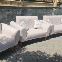 مبل اسکارلت۷نفره فروش فوری به علت *انبار گردانی*|مبلمان خانگی و میز عسلی|گرگان, |دیوار