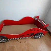 تخت کودک و نوجوان ماشینی|تخت و سرویس خواب|کردکوی, |دیوار