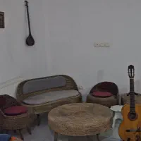 مبل ۴ نفره و میز وسط حصیری|مبلمان خانگی و میز عسلی|کرمانشاه, |دیوار