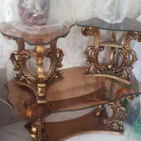 میز جلو مبلی و دوتا عسلی