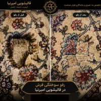 قالیشویی امیرنیا در برغان آزادگان عظییمه اردلان