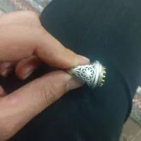 انگشتر رکاب دست۹۲۵ نگین آمیتیس یاقوت اصل|جواهرات|مشهد, امام رضا (ع)|دیوار
