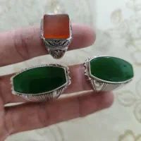 انگشتر عقیق یمنی و عقیق یشم|جواهرات|کاشان, استرک|دیوار