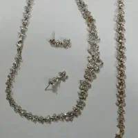 سرویس طلا بدون نگین تراشه و انگشتر