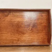 سینی سرو چوب گردو دو حالته ایستاده و خوابیده|ظروف سرو و پذیرایی|تهران, استاد معین|دیوار