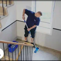 نظافت راه پله پارکینگ