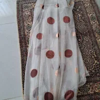 یک جفت پرده حریر همراه با زیر پرده|پرده، رانر، رومیزی|شاهرود, |دیوار